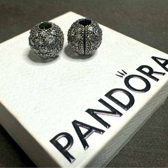 Authentic Pandora Clip Charms with CZ - Picture 1 of 3